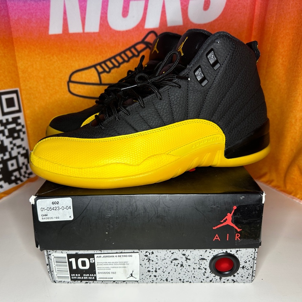 Jordan 12 Retro University Gold Size 11.5M Pre-loved